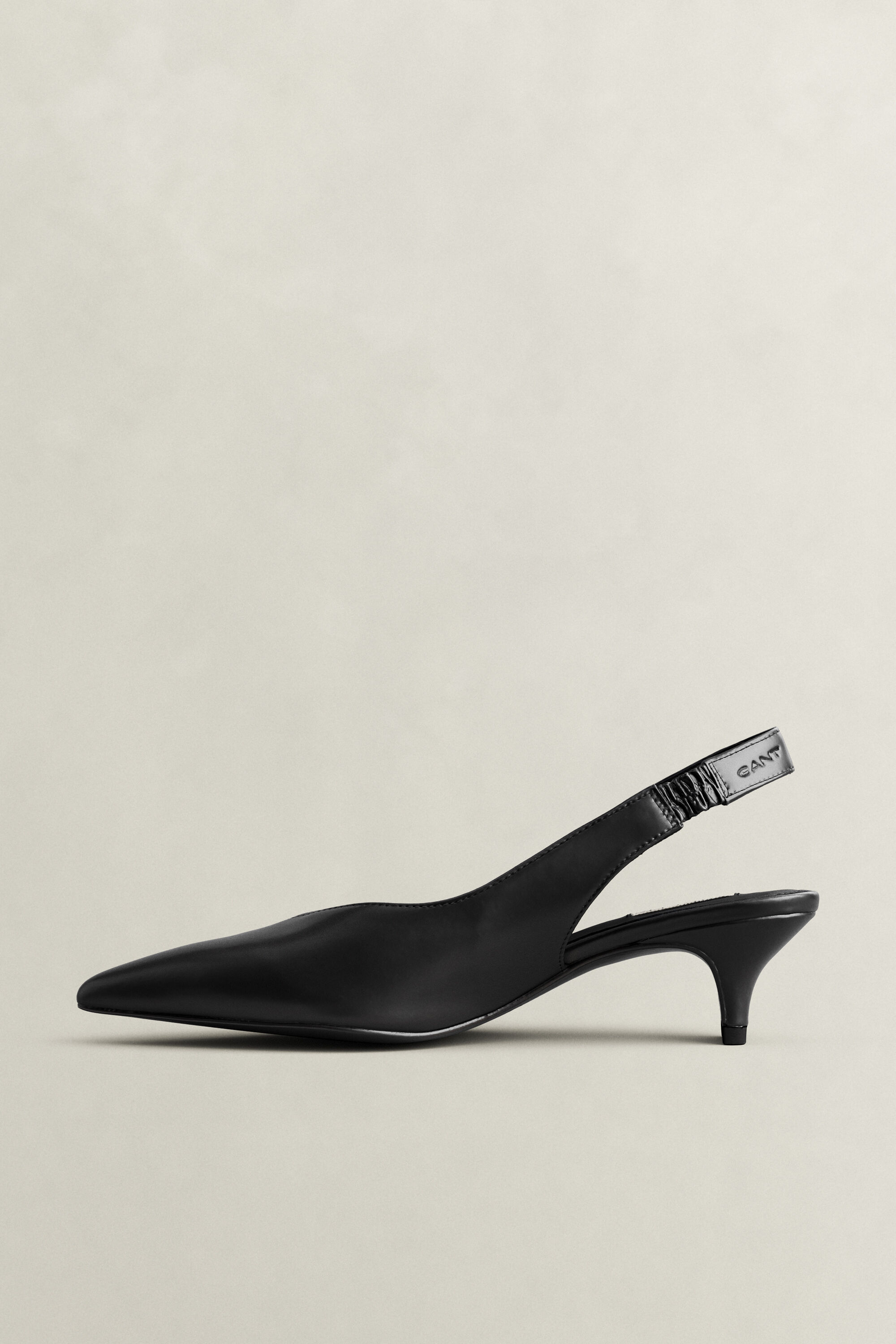 Tillbye Leather Heels — BLACK