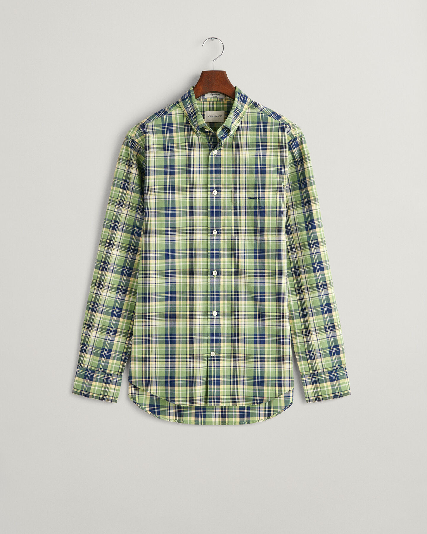 Regular Fit Medium Checked Poplin Shirt