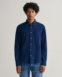 Regular Fit Indigo Oxford Shirt
