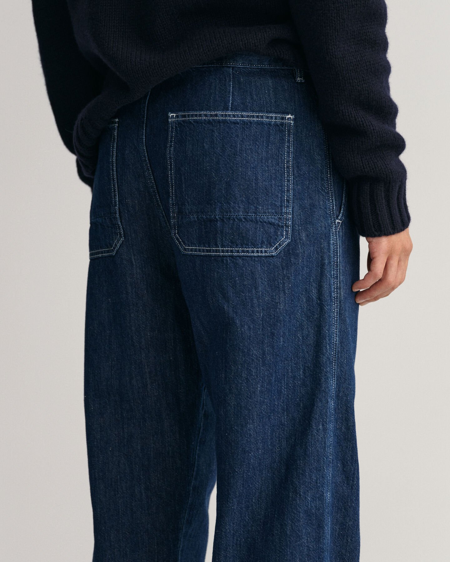 Relaxed Fit Cotton Linen Jeans
