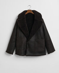 Reversible Shearling Peacoat