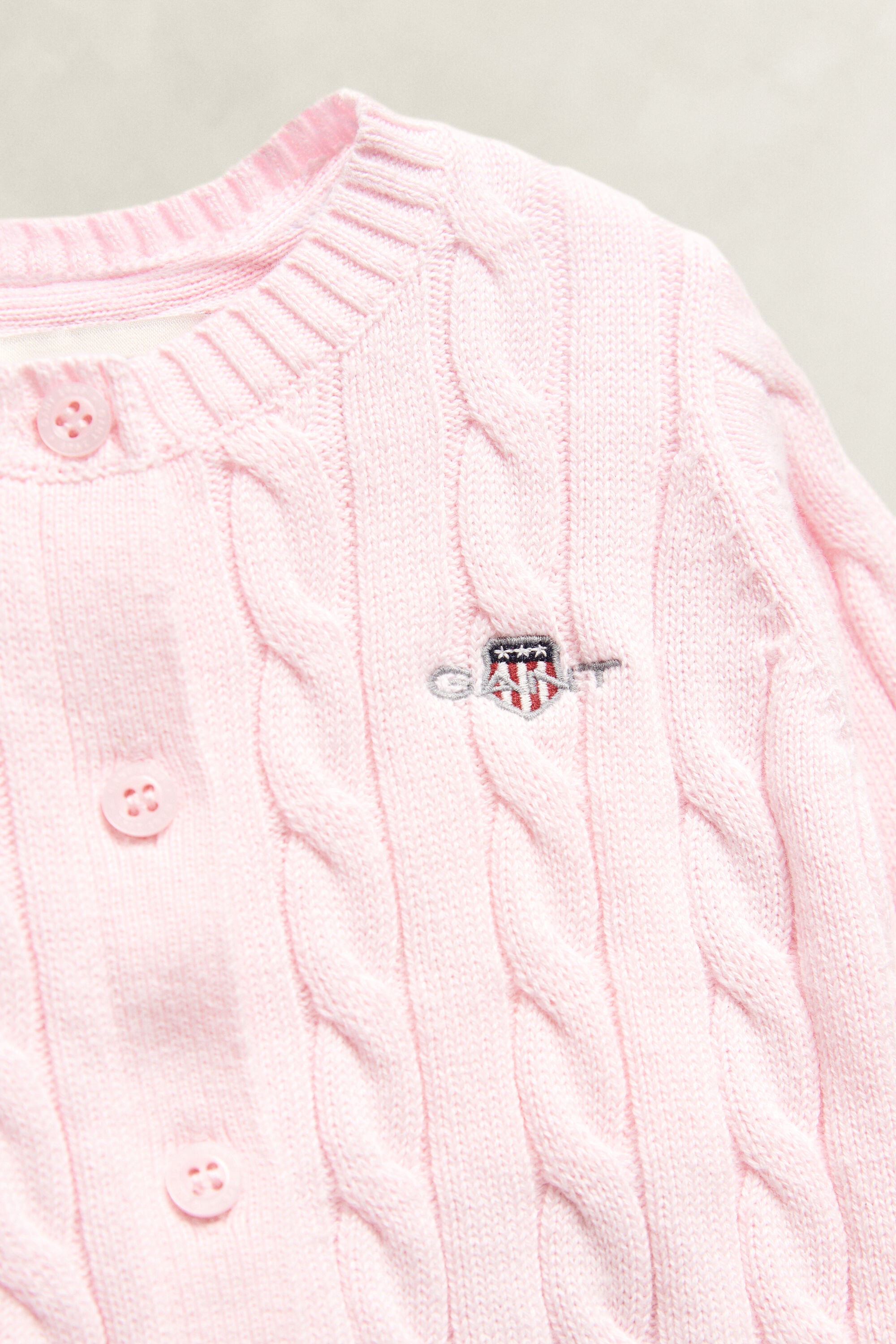 Baby Shield Cable Knit Cardigan