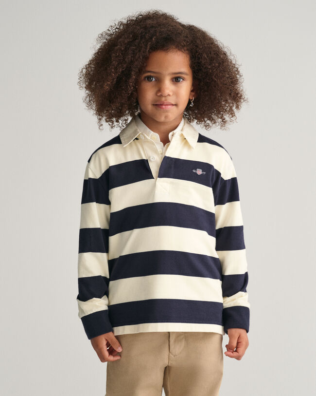 Kids Shield Striped Rugger