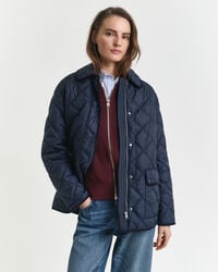 Quilted Corduroy Trim Jacket