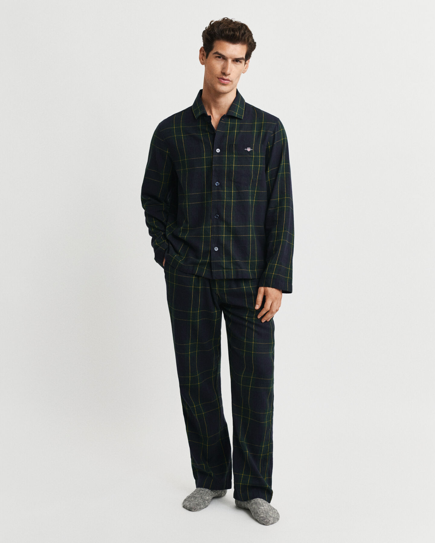 Flannel Checked Pajama Set Gift Box