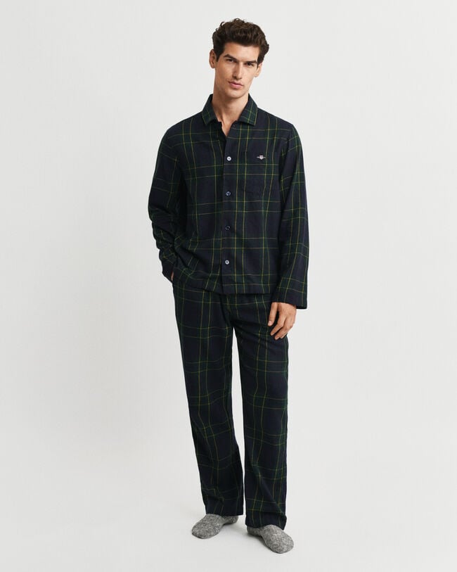 Flannel Checked Pajama Set Gift Box