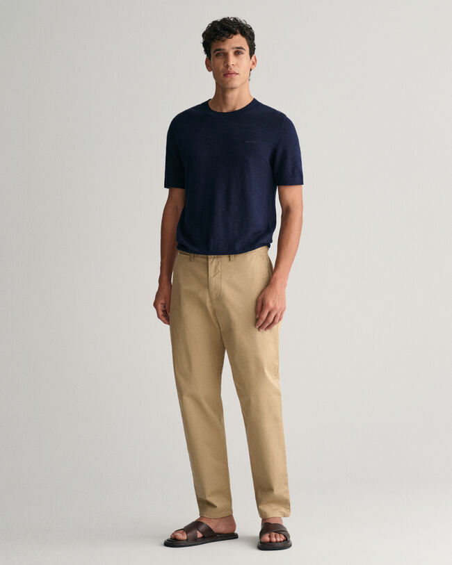 Knitted Cotton Linen T-Shirt