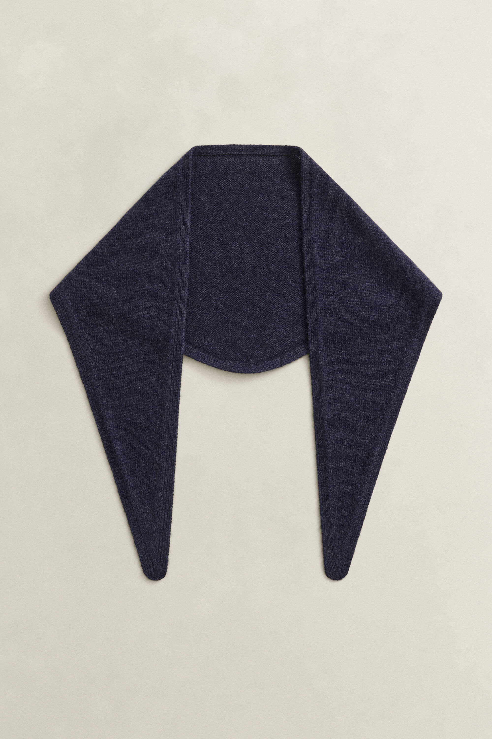 Wool Cashmere Triangle Scarf