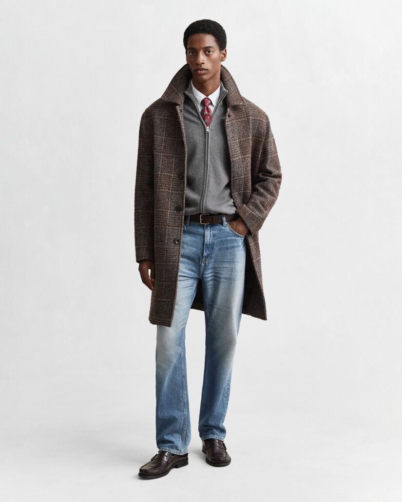 Casual Cotton Zip Cardigan