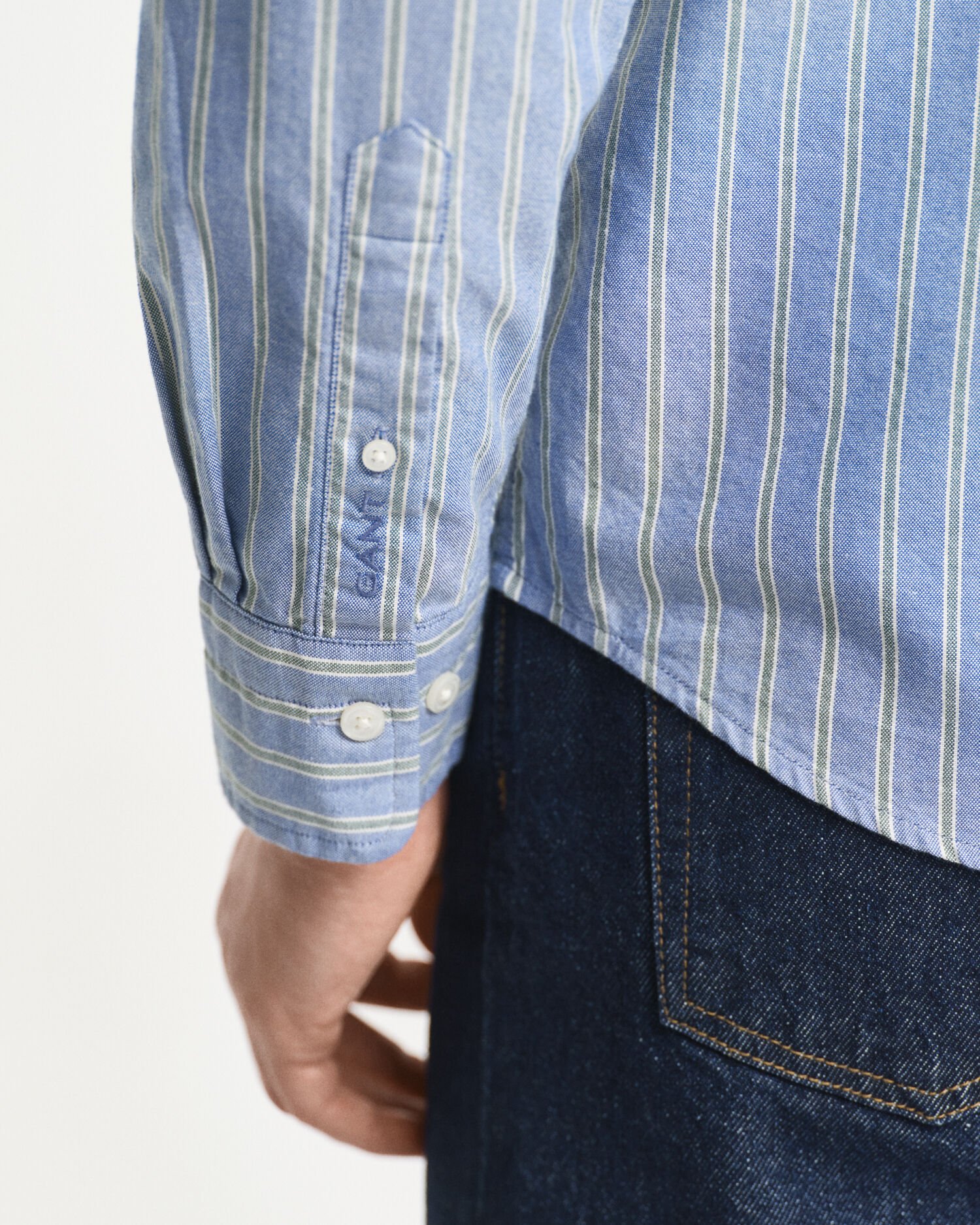 Regular Fit Striped Archive Oxford Shirt