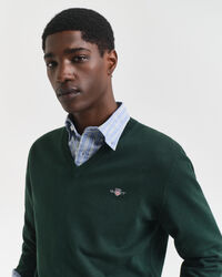 Classic Cotton V-Neck Sweater