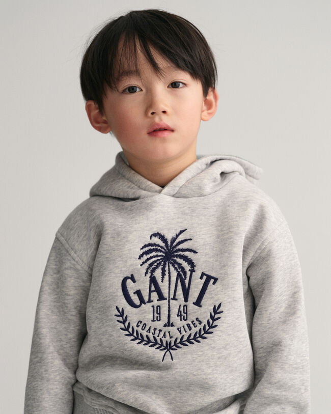 Boys GANT Embroidered Palm Hoodie