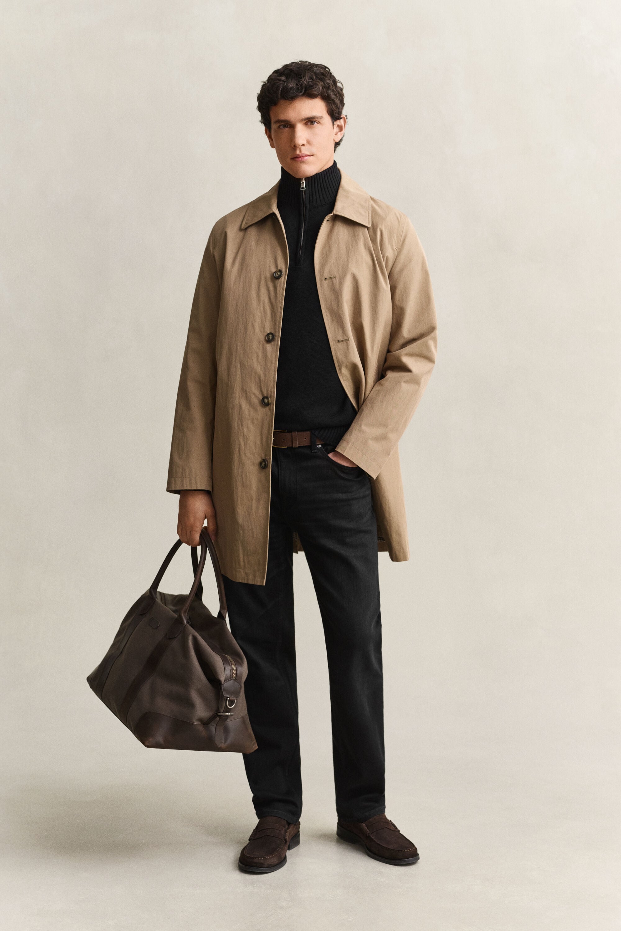 Casual Cotton Half-Zip Sweater