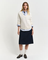 Herringbone V-Neck Sweater