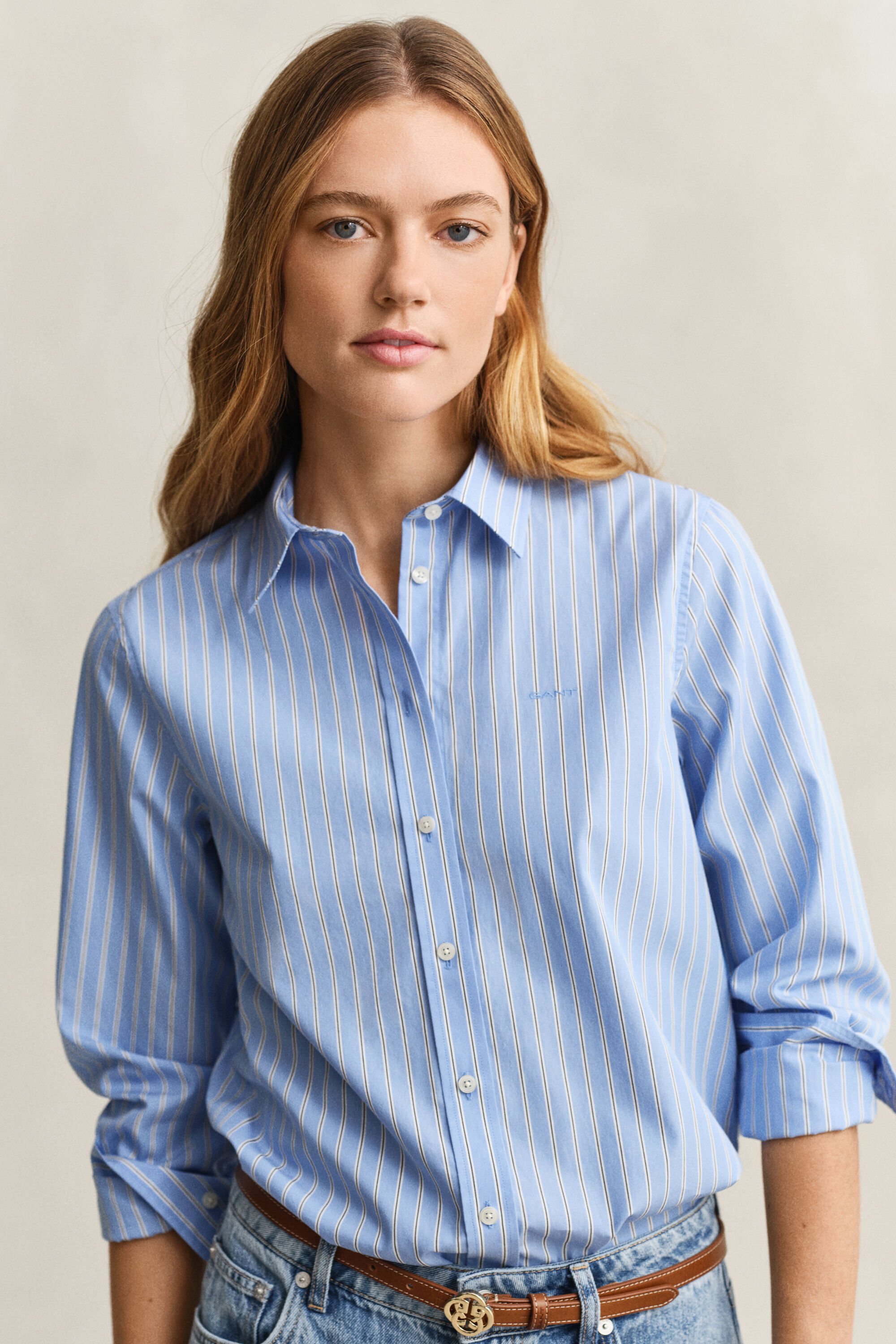 Regular Fit Classic Striped Poplin Shirt