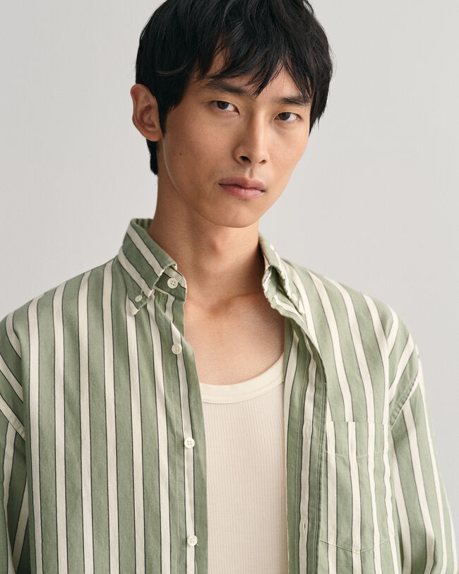 Relaxed Fit Striped Dreamy Oxford Shirt