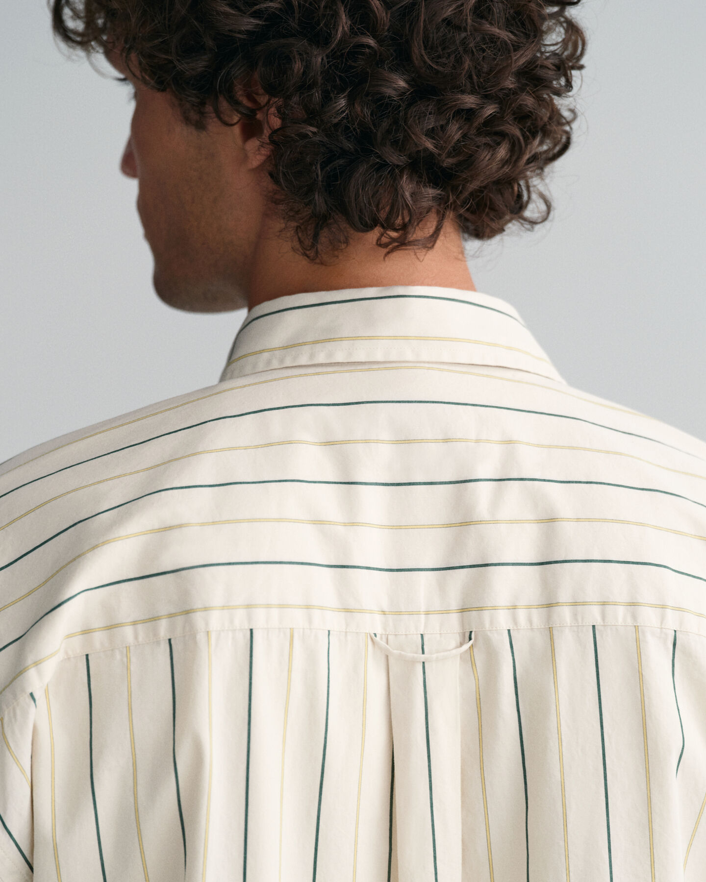 Oversized Striped Compact Poplin Shirt