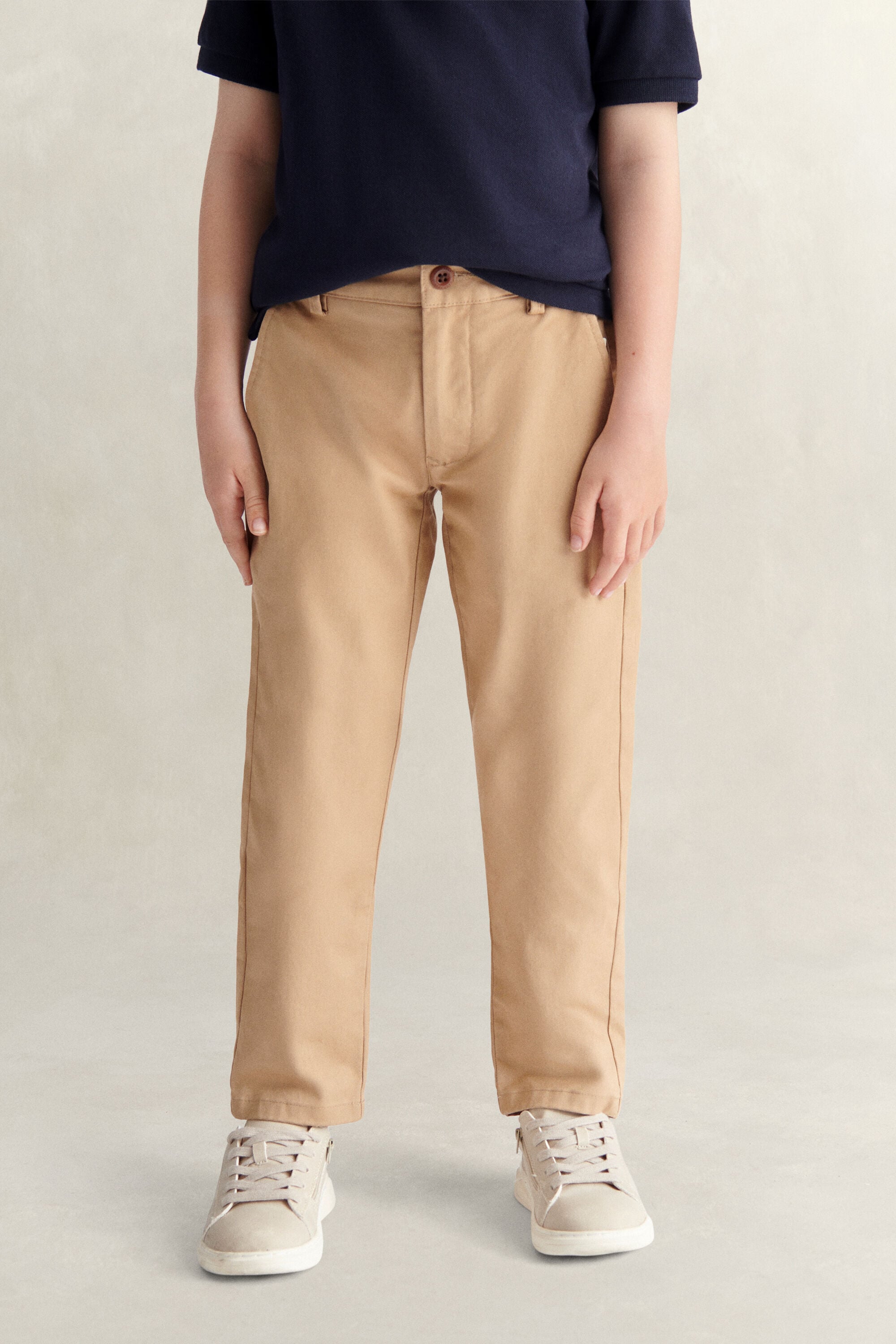 Boys Chinos — DARK KHAKI
