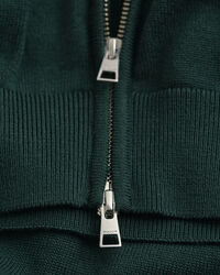 Casual Cotton Zip Cardigan