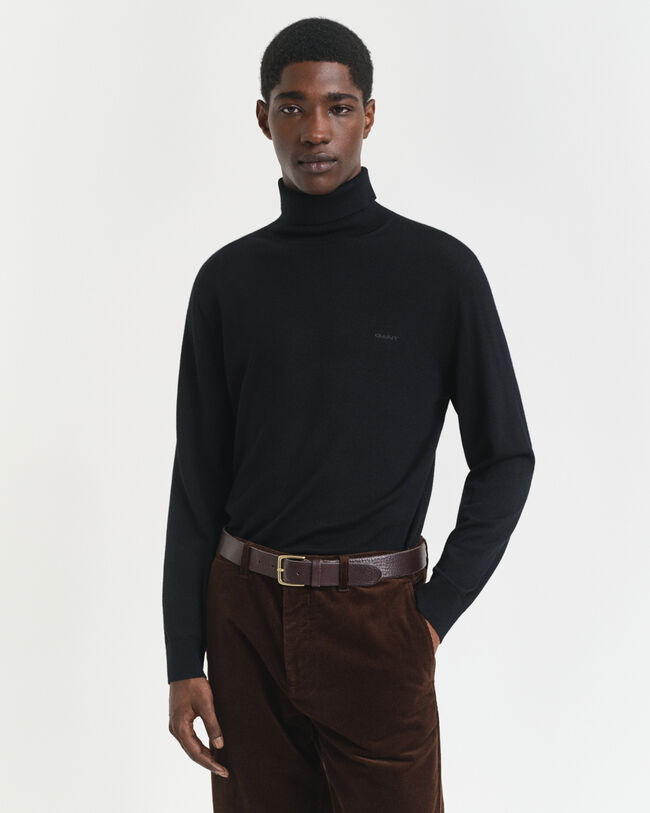 Extra Fine Merino Wool Turtleneck Sweater
