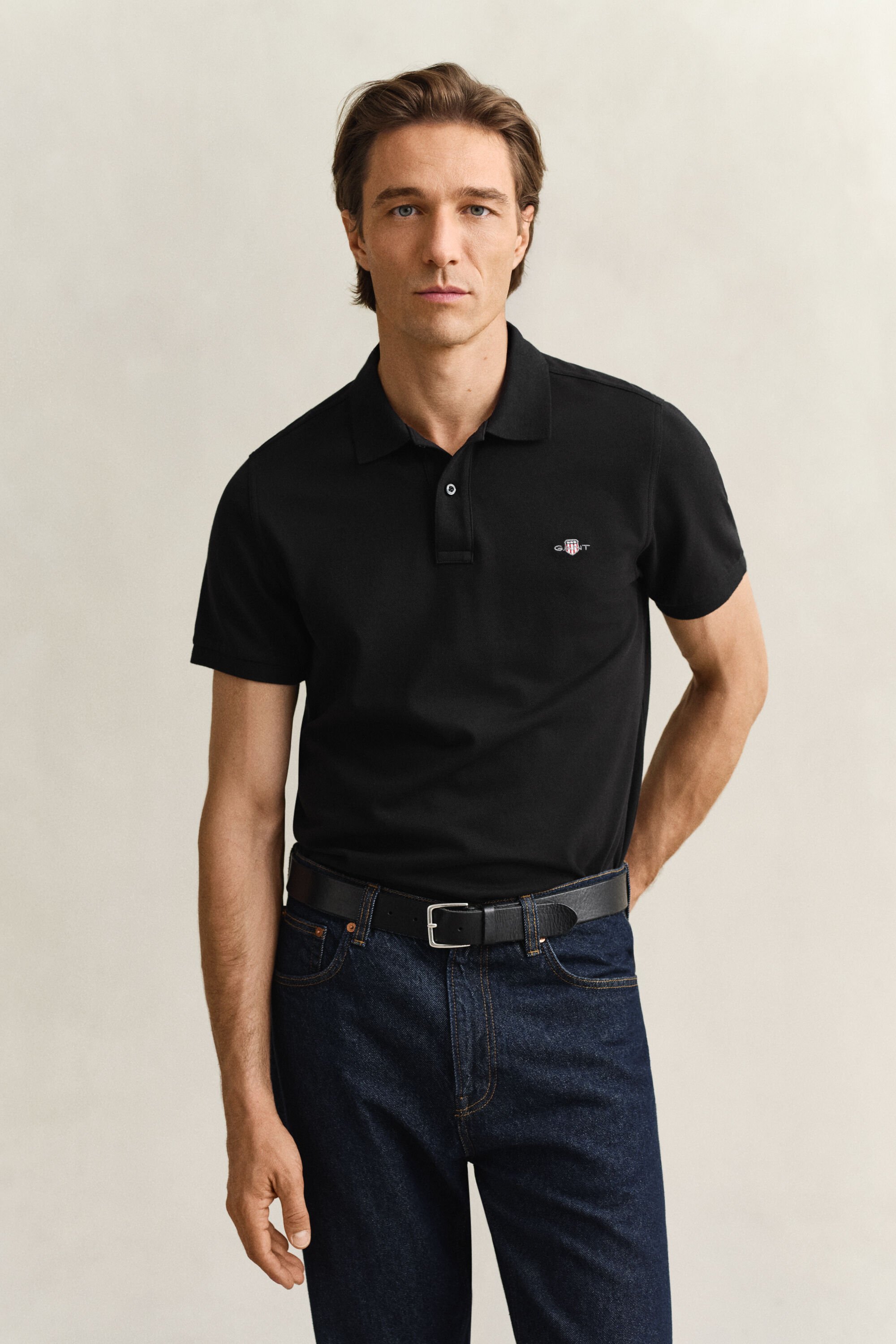 Regular Fit Shield Piqué Polo Shirt