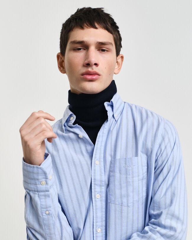 Regular Fit Striped Archive Oxford Shirt