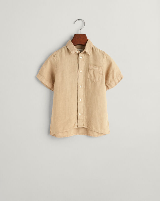 Kids Linen Short Sleeve Shirt