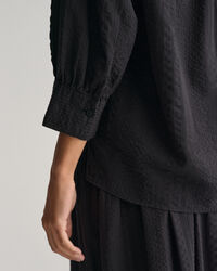 Relaxed Fit Seersucker Striped Popover Shirt