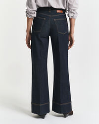 Wide Flared Tailored Jeans