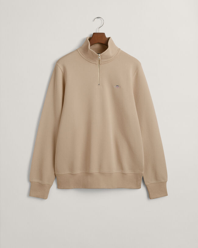 Seasonal Essential Embroidered Archive Shield Half-Zip Sweatshirt