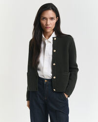 Contrast Knit Cardigan