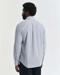 Regular Fit Micro Checked Classic Poplin Shirt
