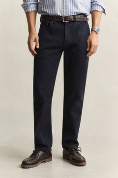 Regular Fit Twill Jeans — EVENING BLUE 5