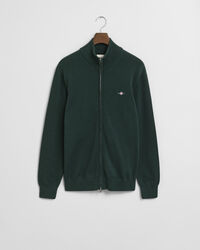 Casual Cotton Zip Cardigan