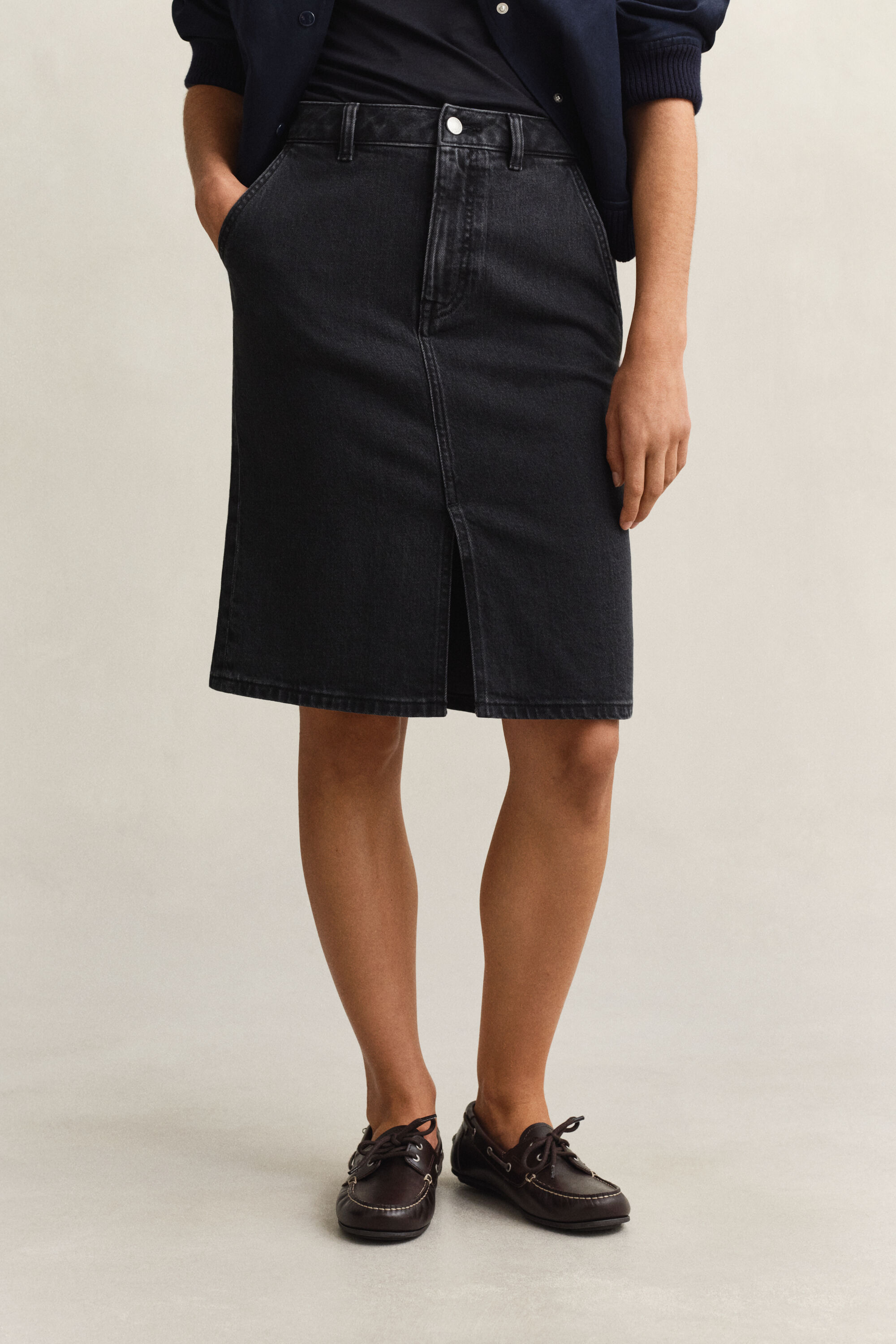 Denim Pencil Skirt