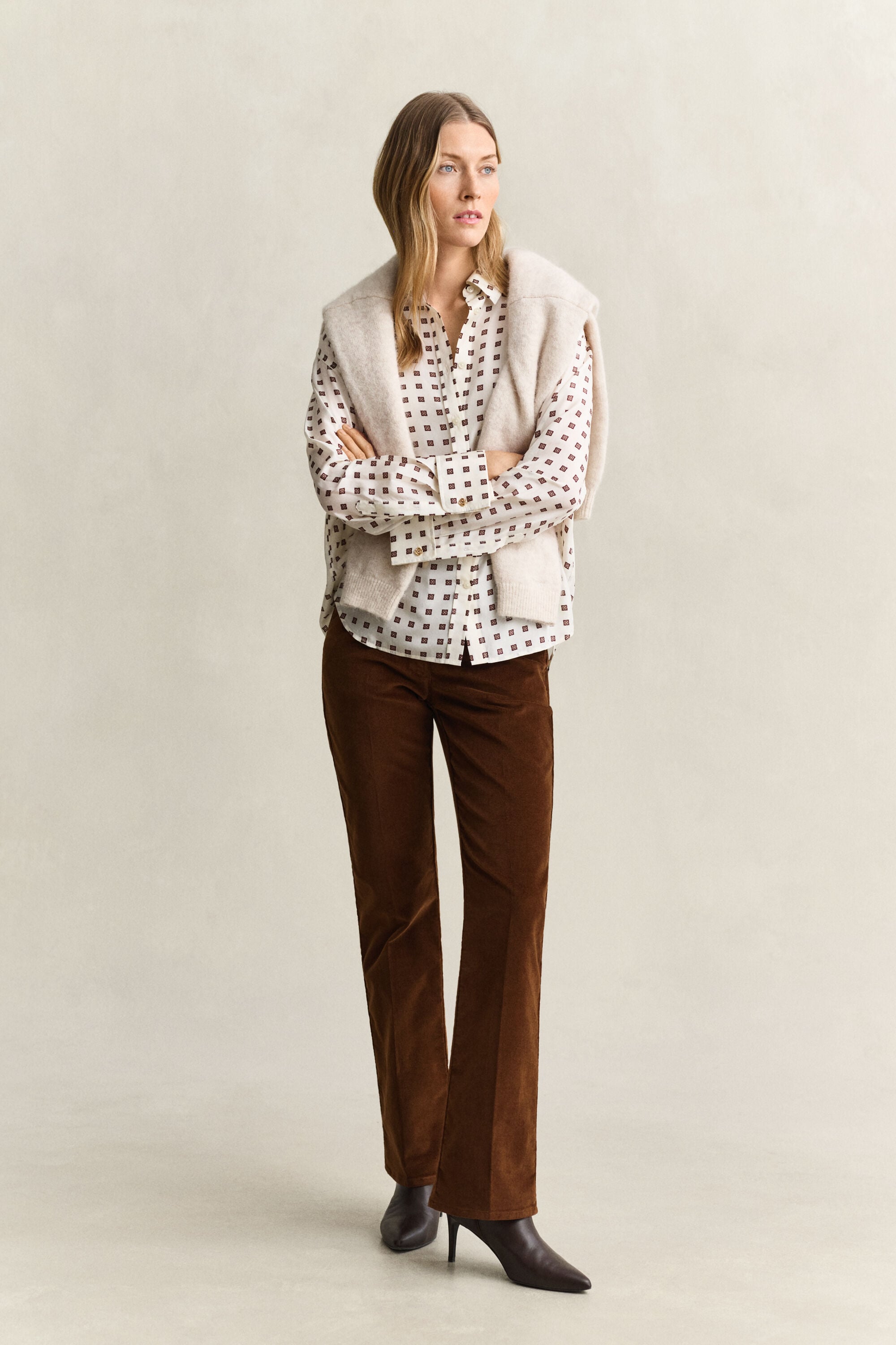 Habotai Silk Blouse — EGGSHELL