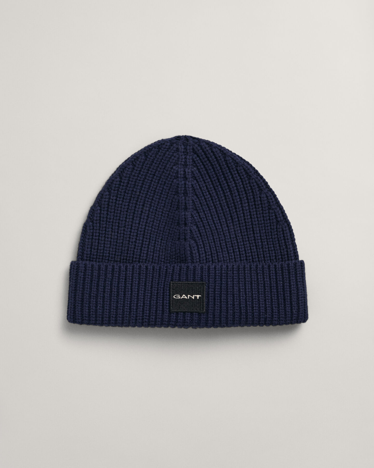 Cotton Ribbed Knit Beanie