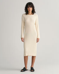 Cable Knit Crew Neck Dress