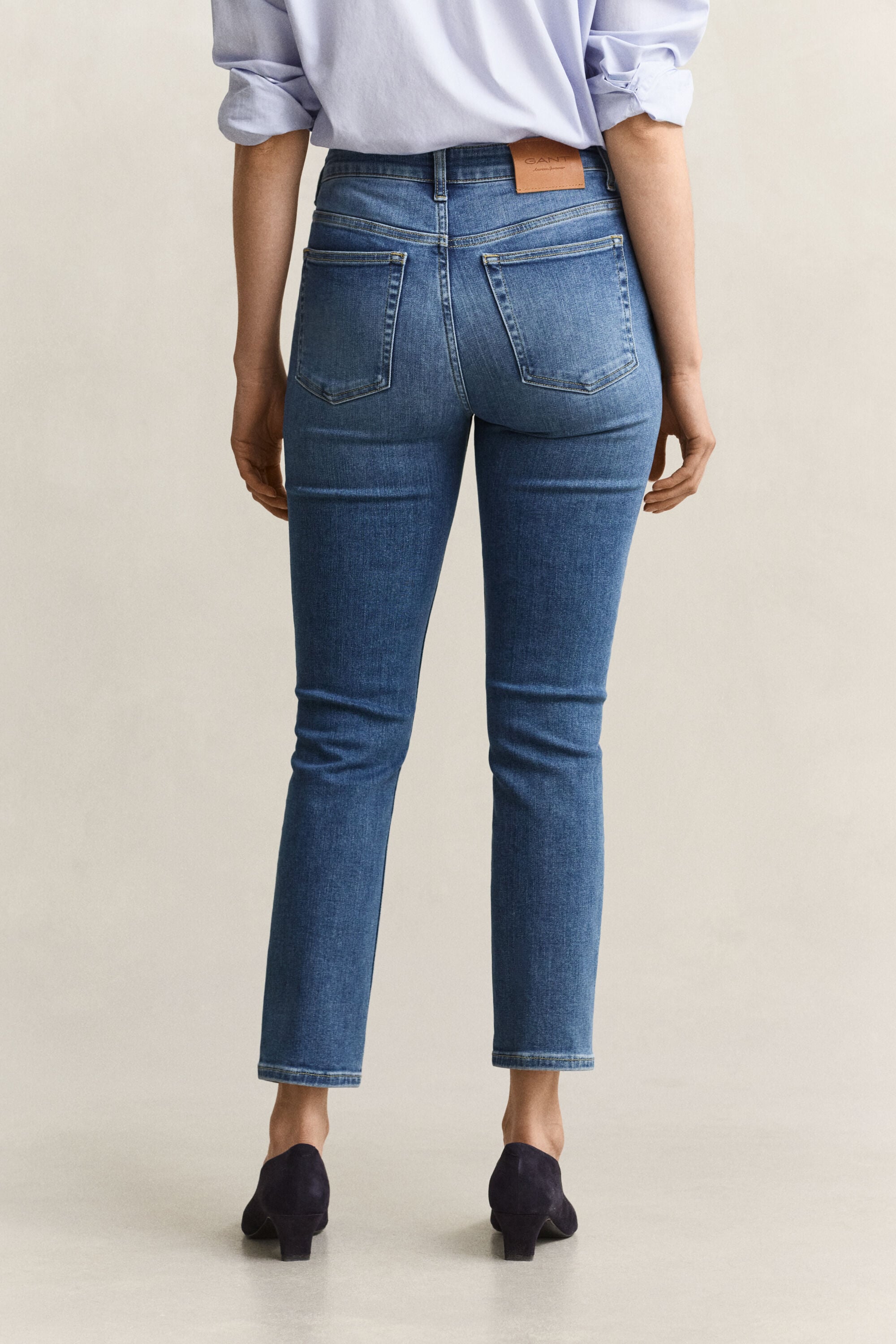 Cropped Stretch Jeans