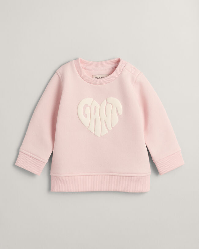 Baby Heart Graphic Crew Neck Sweatshirt