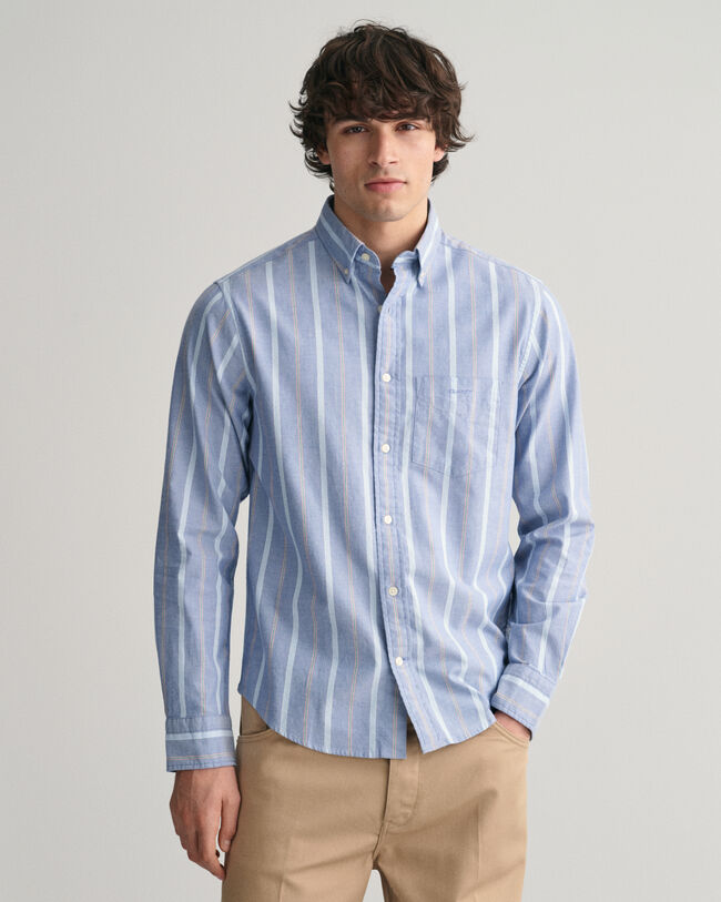 Regular Fit Striped Archive Oxford Shirt 