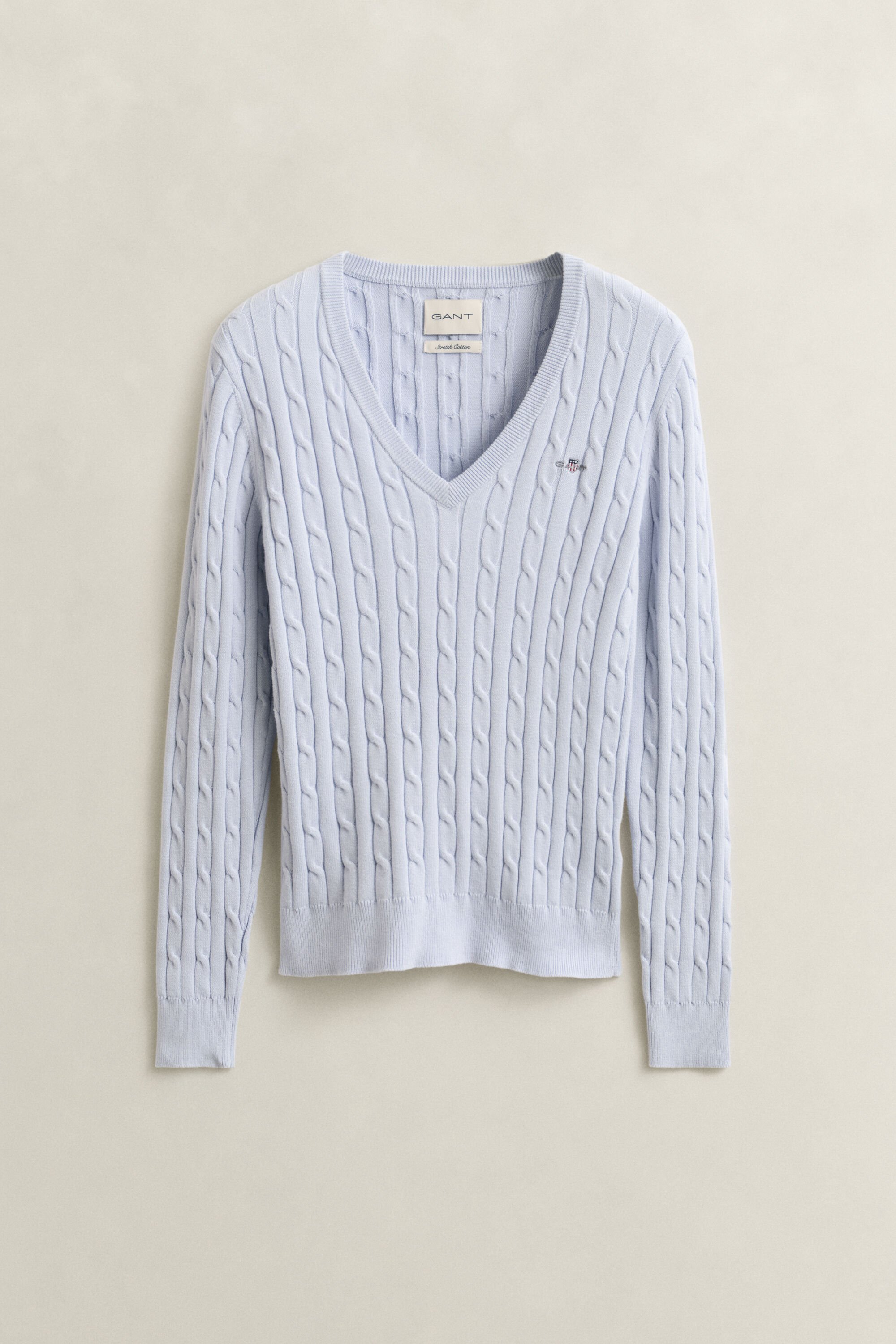 Cable Knit V-Neck Sweater