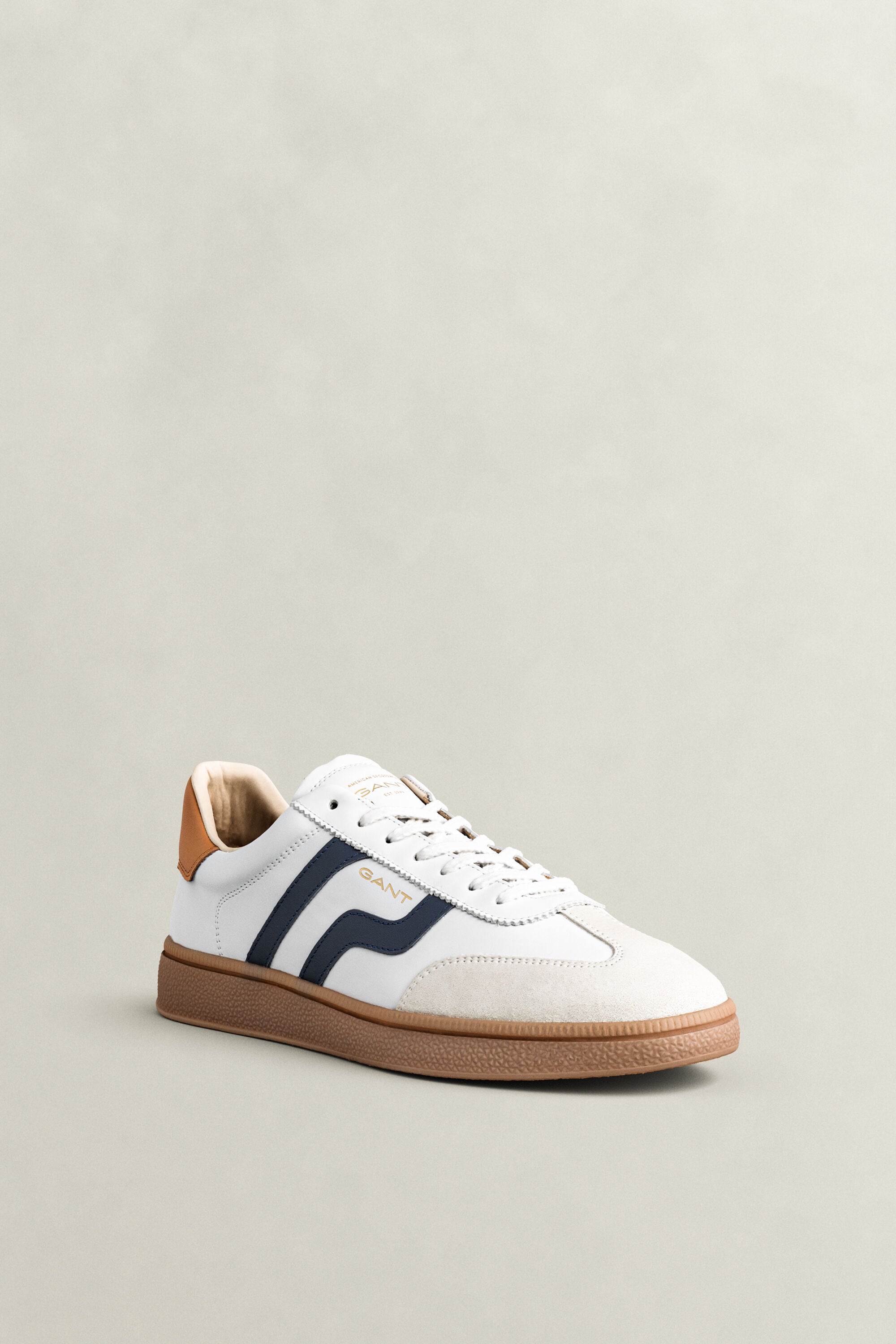 Cuzmo Leather Sneakers — RICH NAVY
