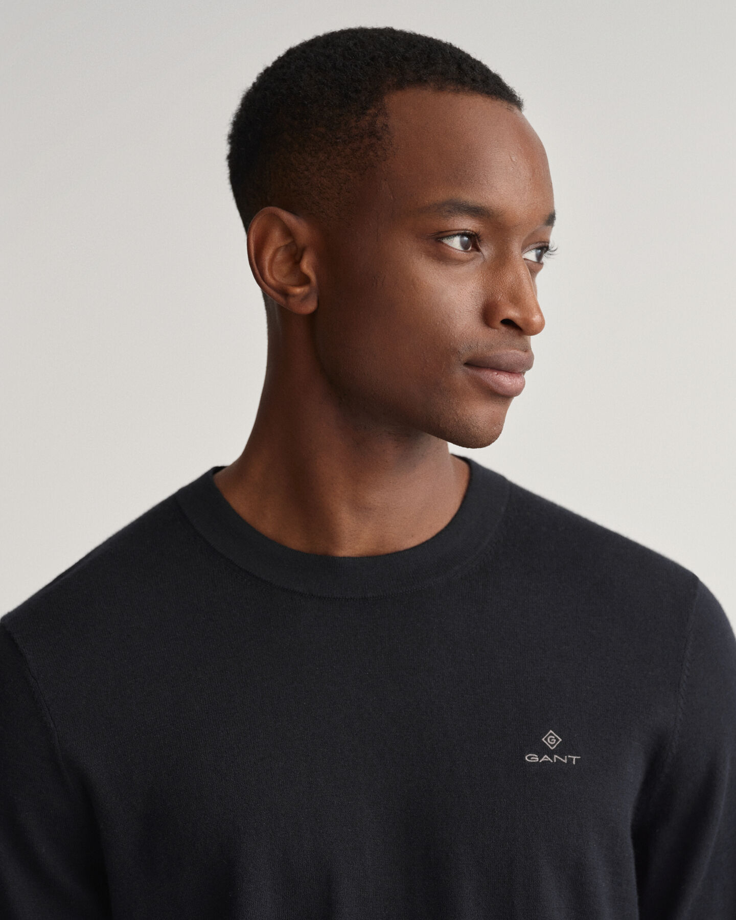 Cotton Cashmere Crew Neck Sweater