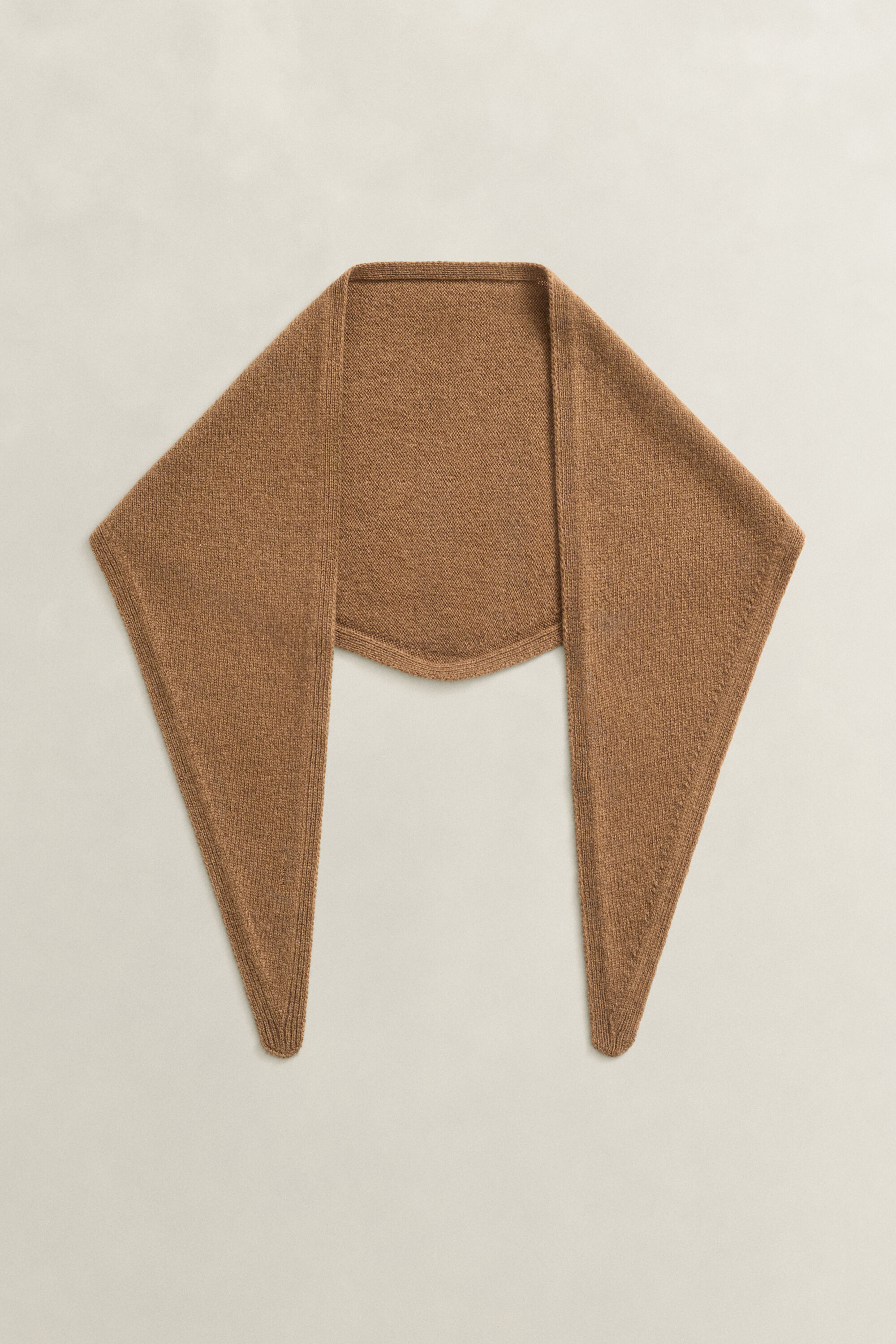 Wool Cashmere Triangle Scarf