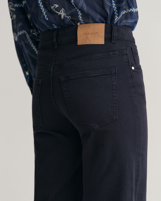 Cropped Wide Color Jeans