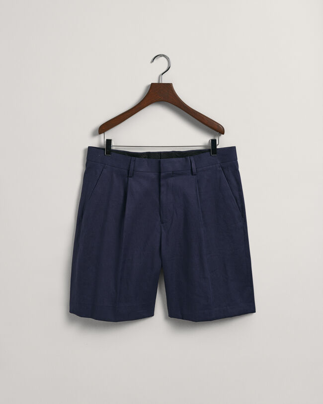 Cotton Linen Suit Shorts