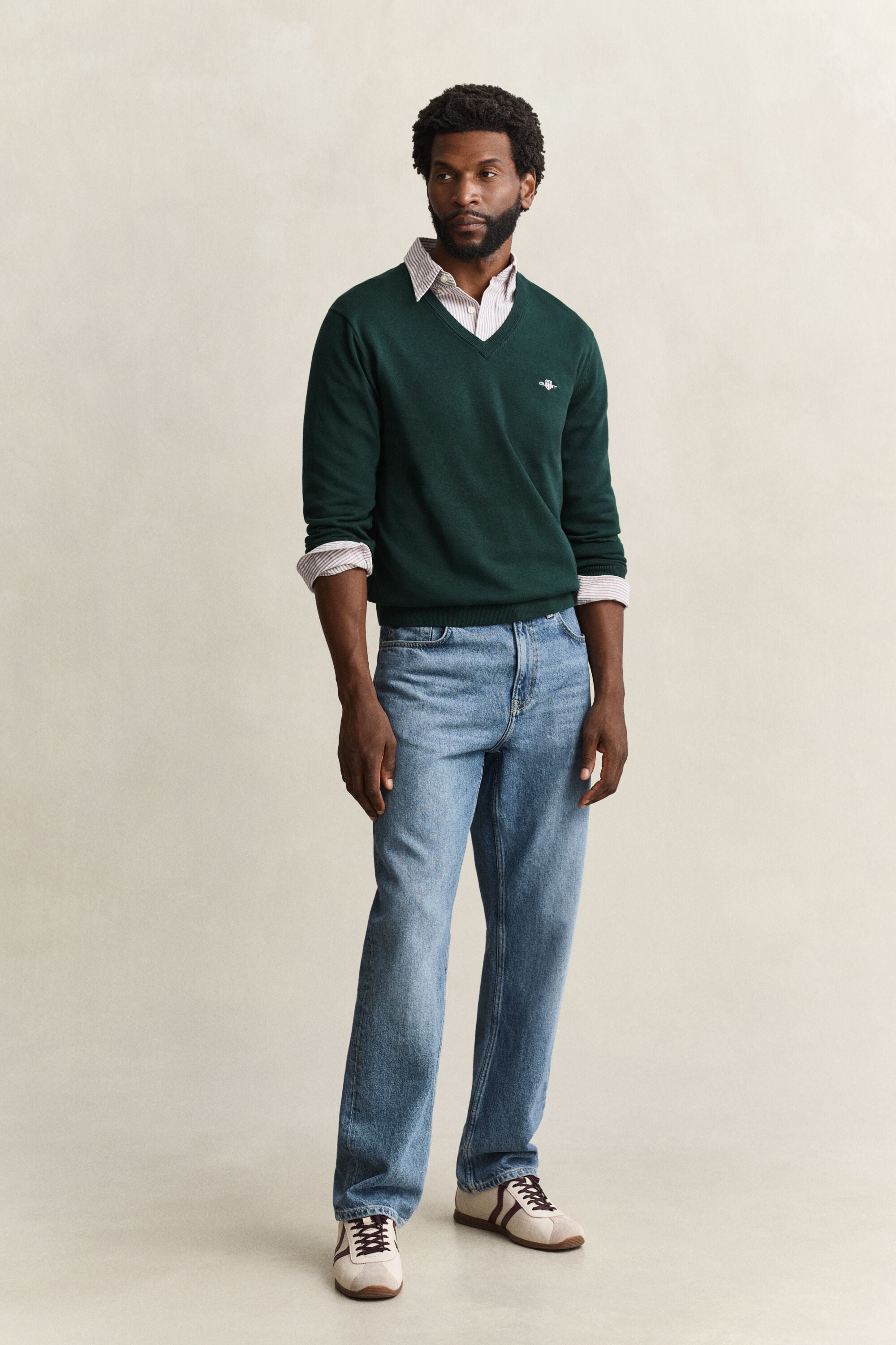Cotton V-Neck Sweater