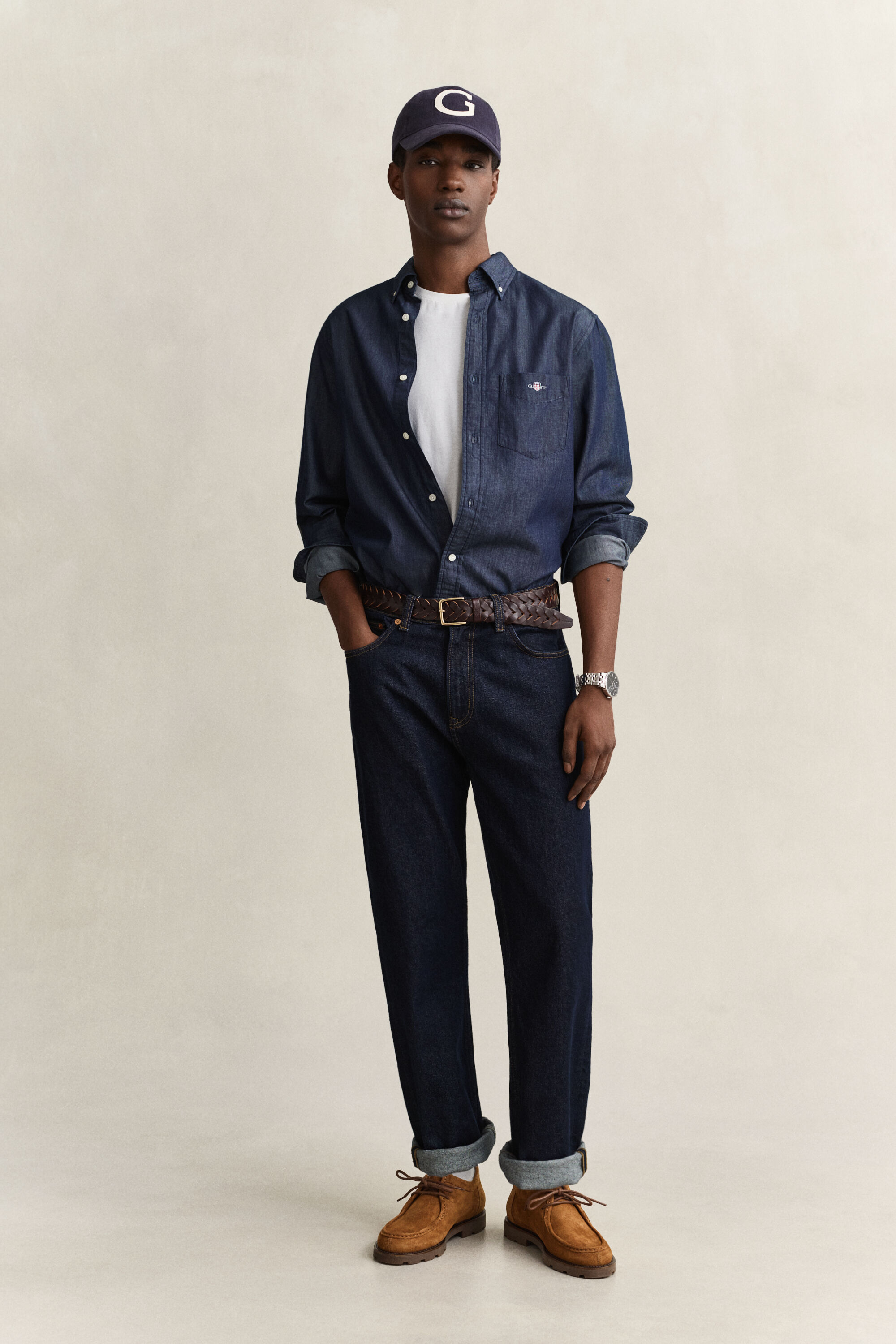 Regular Fit Indigo Shirt