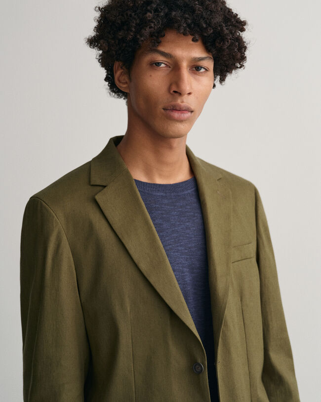 Cotton Linen Suit Blazer